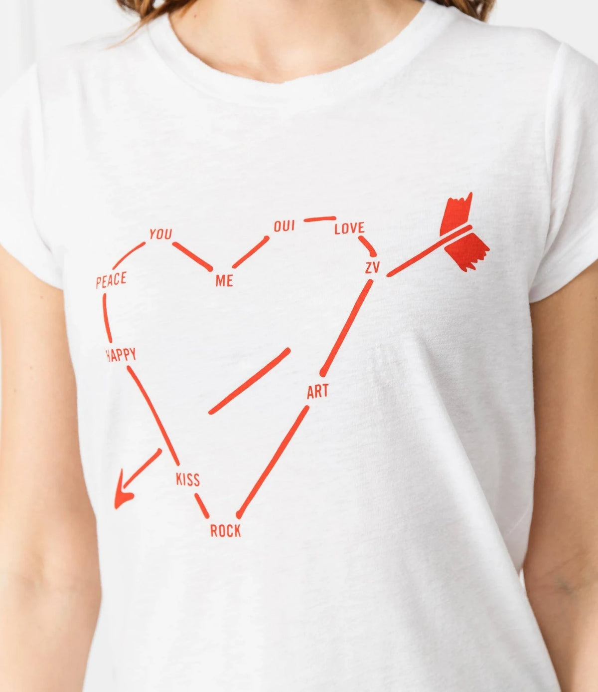 Heart Constellation White T-Shirt