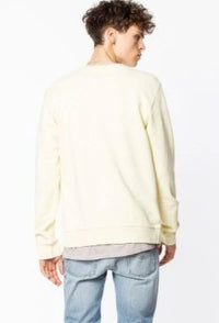 Arty Slogan Yellow Sweatshirt