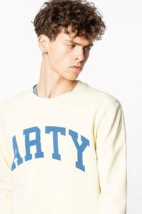 Arty Slogan Yellow Sweatshirt