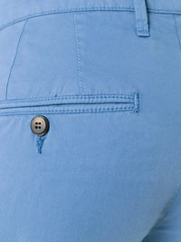Slim-Cut Blue Chino Trousers
