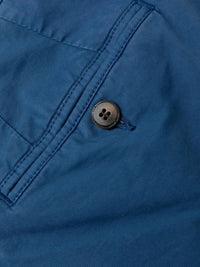 Slim-Cut Blue Chino Trousers