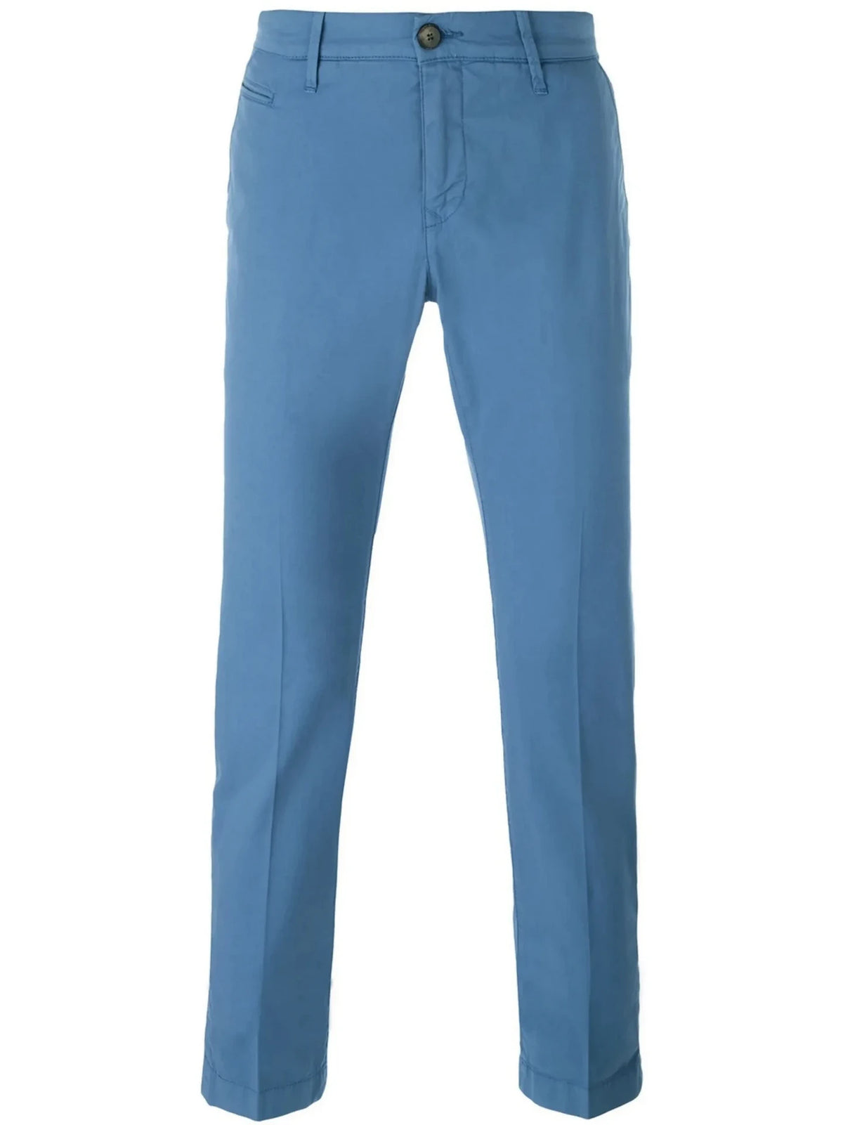 Slim-Cut Blue Chino Trousers