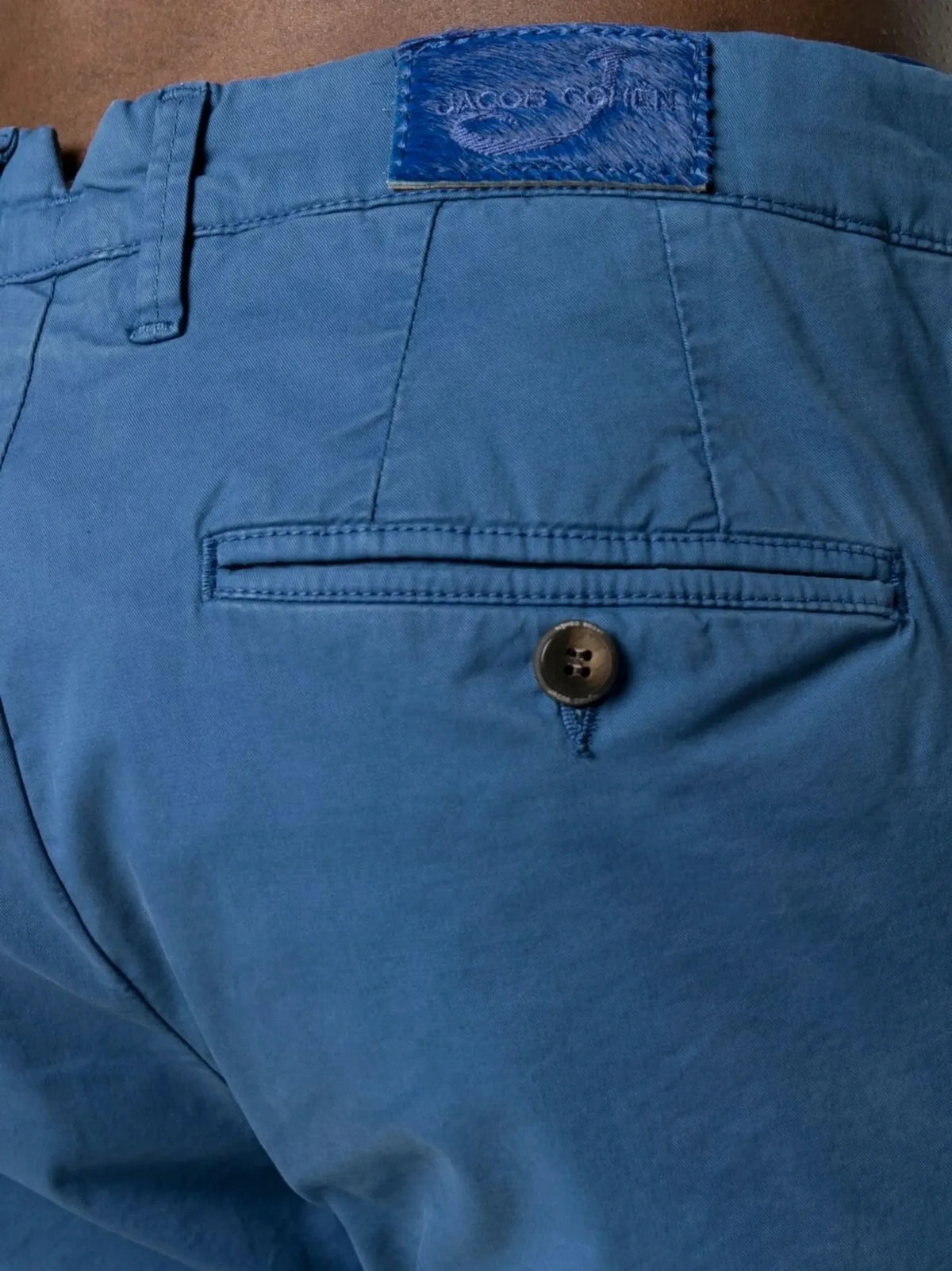 Slim-Cut Blue Chino Trousers