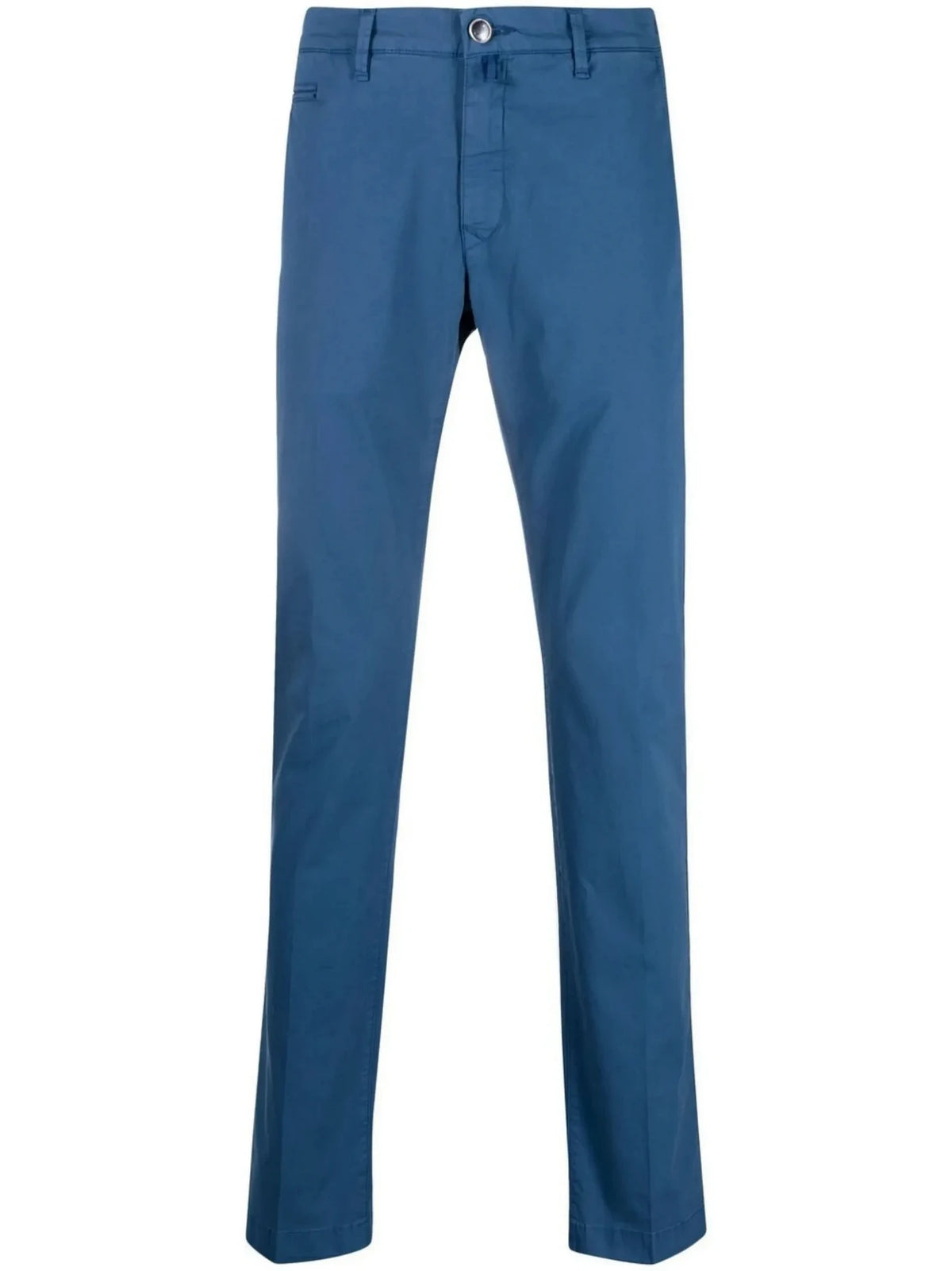 Slim-Cut Blue Chino Trousers