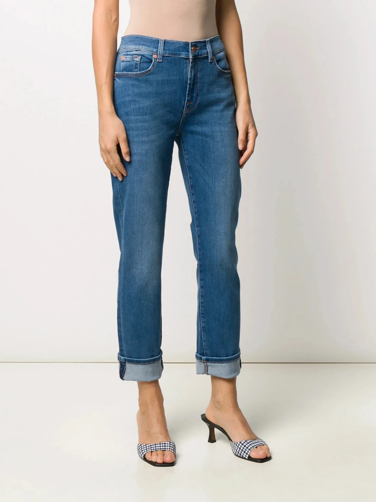 Relaxed Skinny Blue Jeans