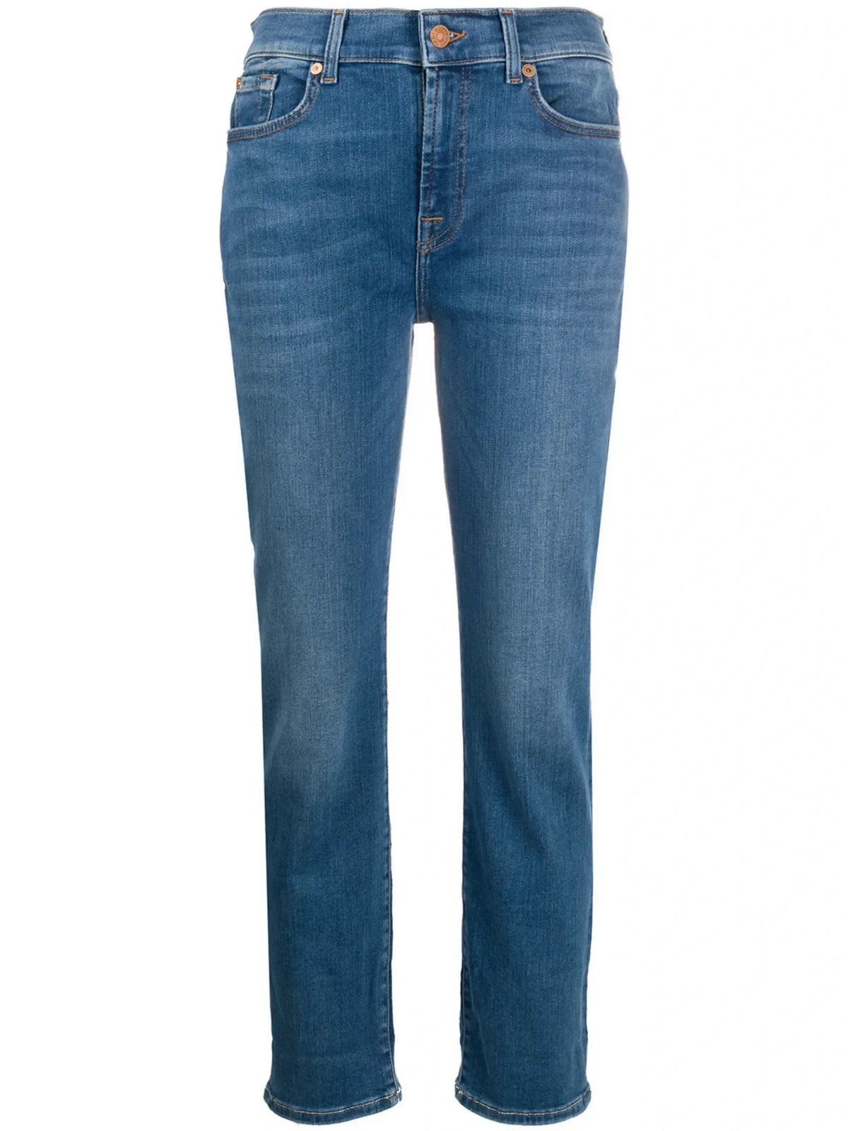 Relaxed Skinny Blue Jeans