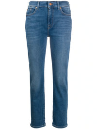 Relaxed Skinny Blue Jeans