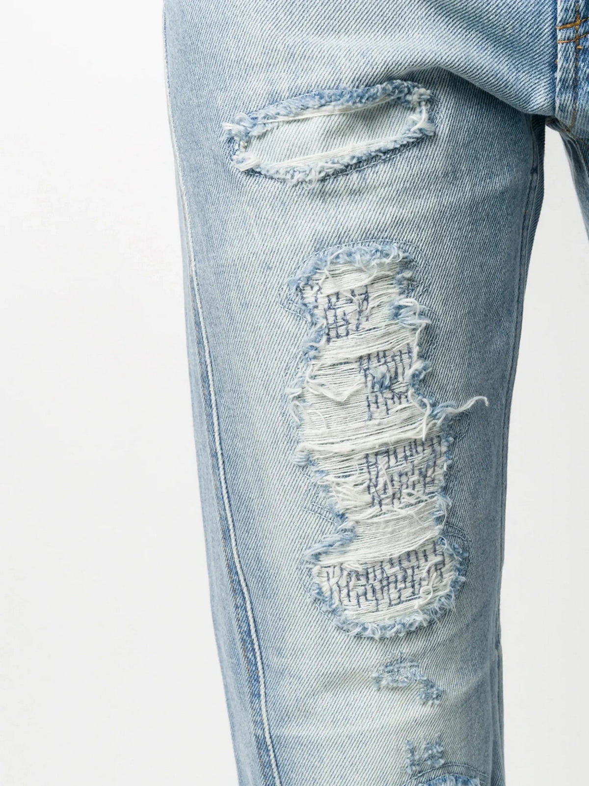 High-Rise Blue Jeans