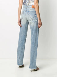 High-Rise Blue Jeans