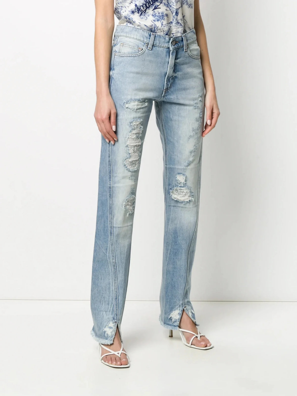High-Rise Blue Jeans