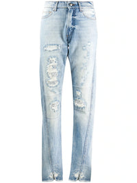 High-Rise Blue Jeans