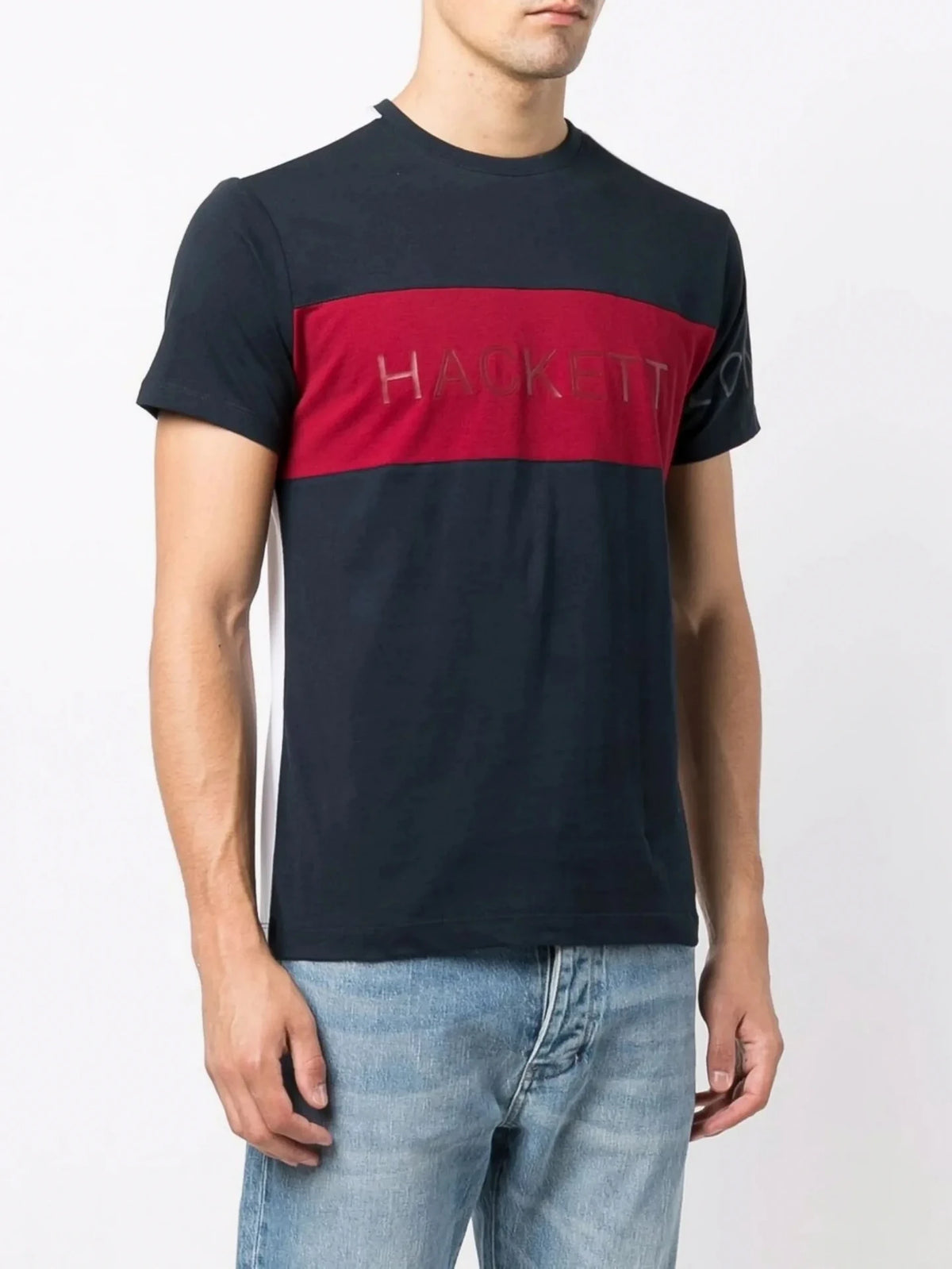 Fine Navy/Grey T-Shirt