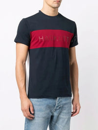 Fine Navy/Grey T-Shirt