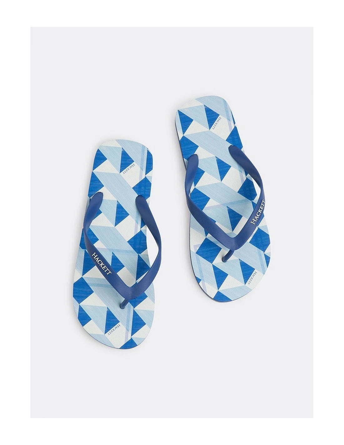 Geo Blue Flip Flops