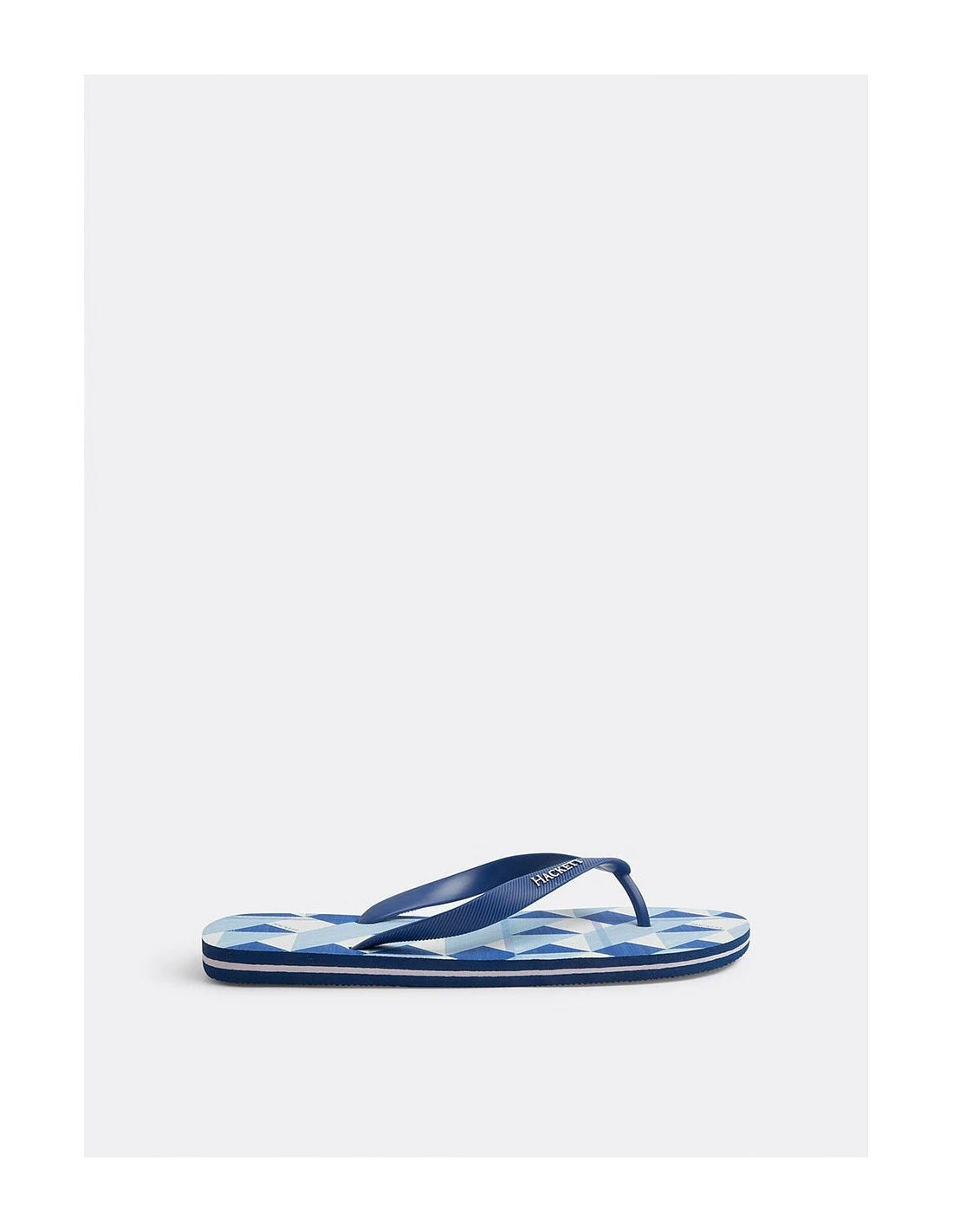 Geo Blue Flip Flops