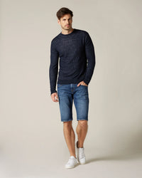 Regular Fit Blue Denim Shorts