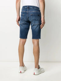 Regular Fit Blue Denim Shorts