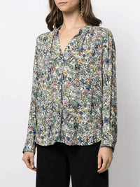 Crinkled Floral Judo Blouse