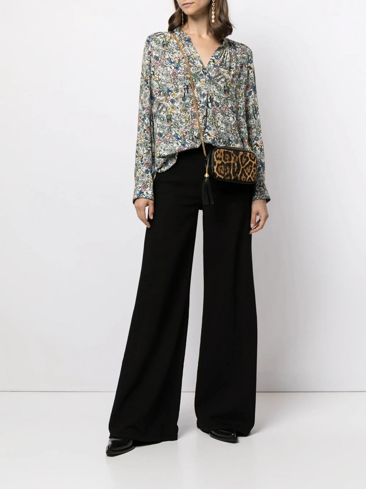 Crinkled Floral Judo Blouse