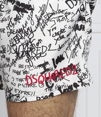 Regular Fit White Swimming Shorts