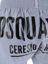 Logo-Print Grey Swimming Shorts