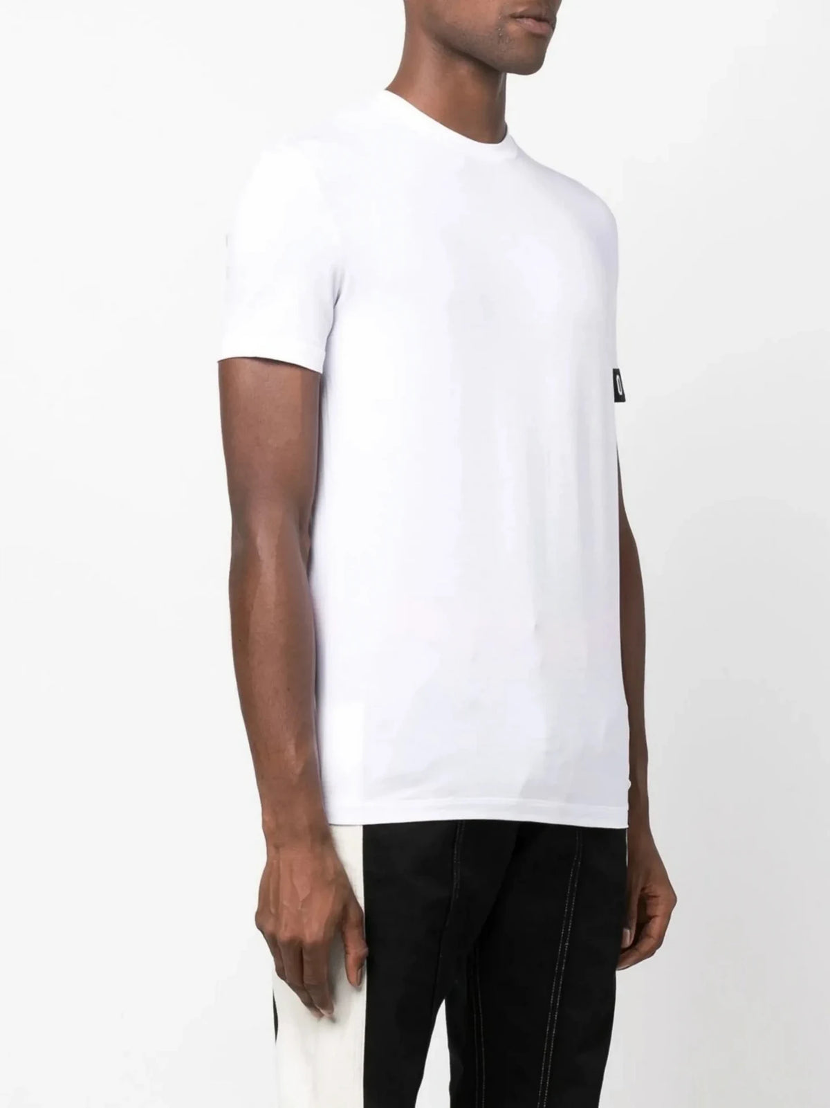 Logo-Trim White T-Shirt