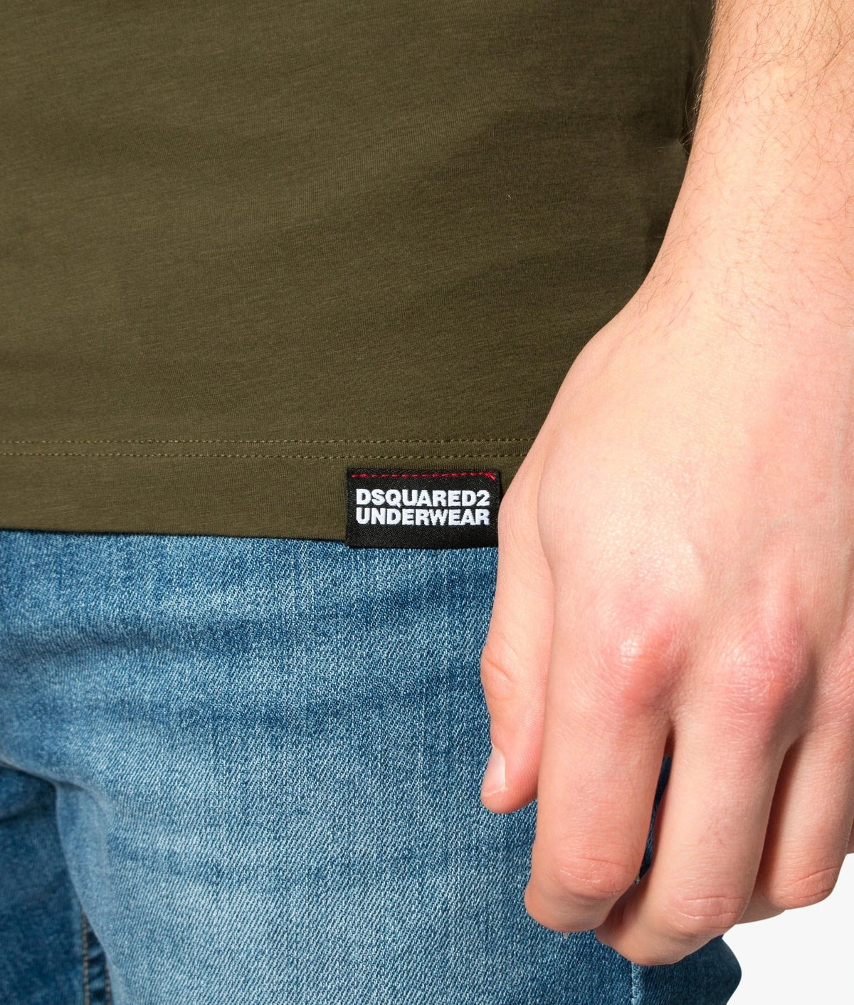 Logo-Trim White T-Shirt