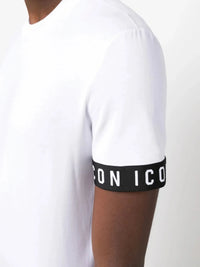 Logo-Trim White T-Shirt