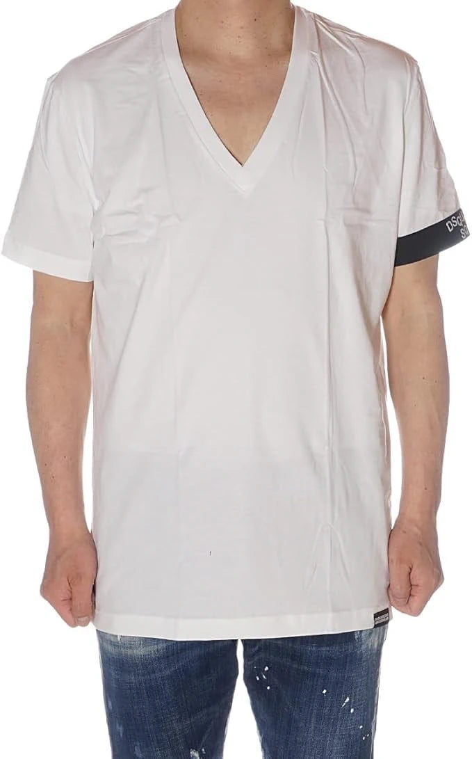 V-Neck White T-Shirt