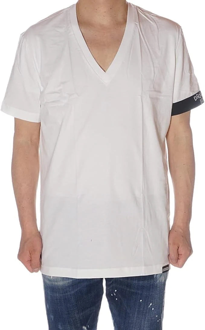 V-Neck White T-Shirt