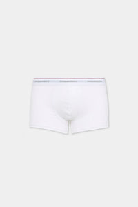Fitted White Boxer Trunk