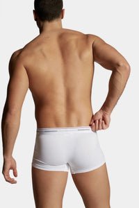 Fitted White Boxer Trunk