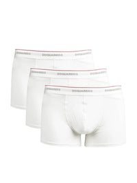 Fitted White Boxer Trunk