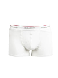 Fitted White Boxer Trunk