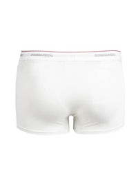 Fitted White Boxer Trunk