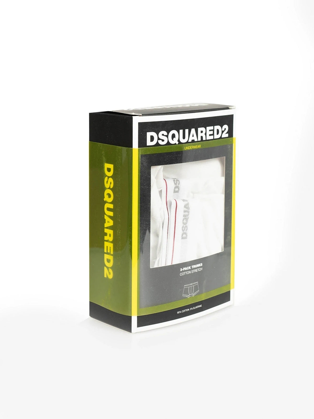 Fitted White Boxer Trunk