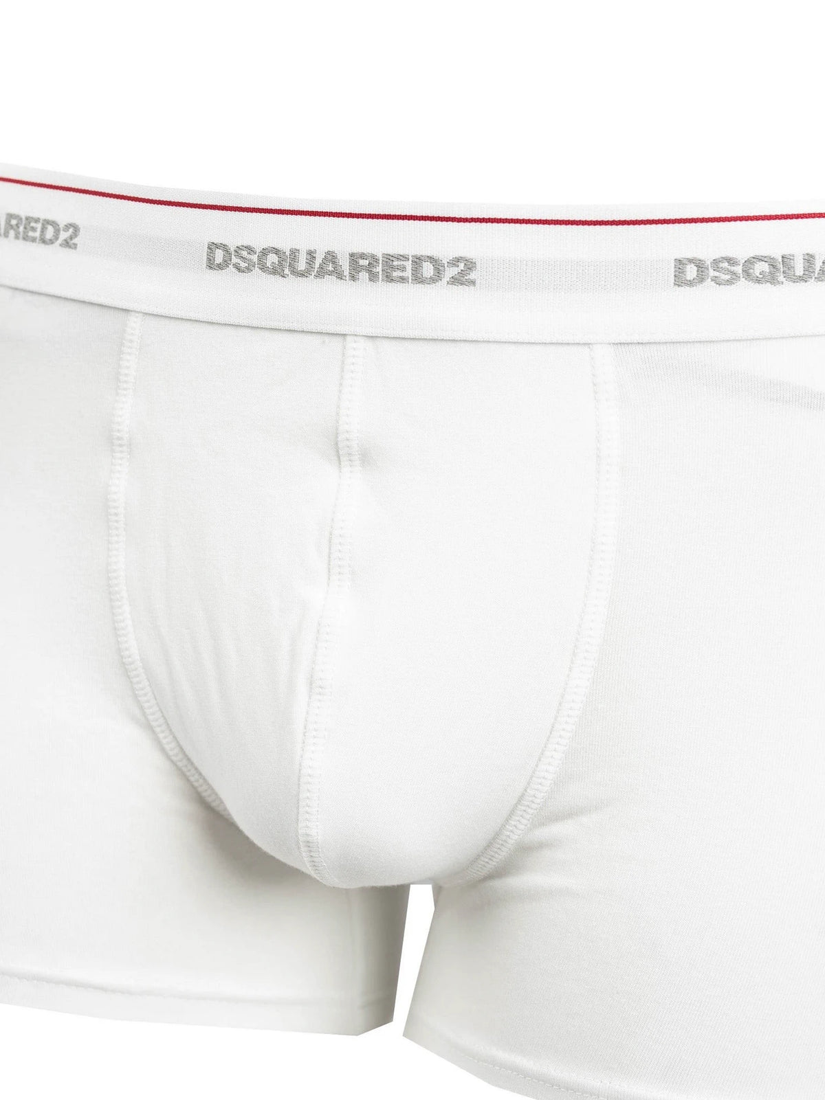 Fitted White Boxer Trunk