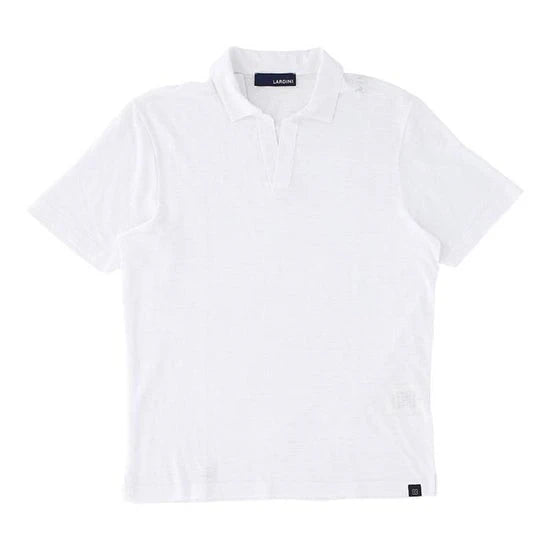 Short Sleeve White Polo Shirt