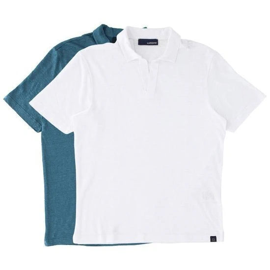 Short Sleeve White Polo Shirt