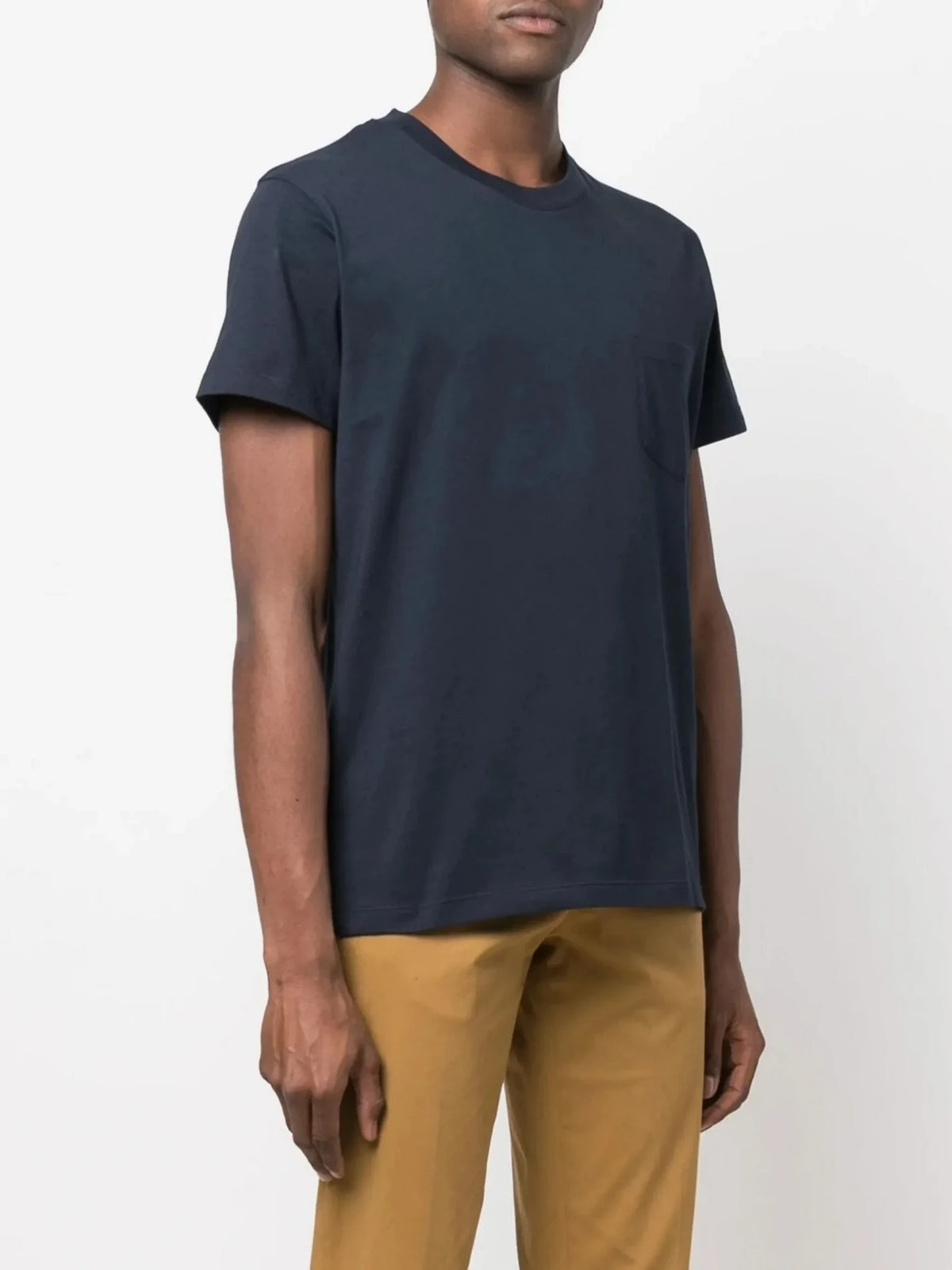 Crew Neck Navy Blue T-Shirt