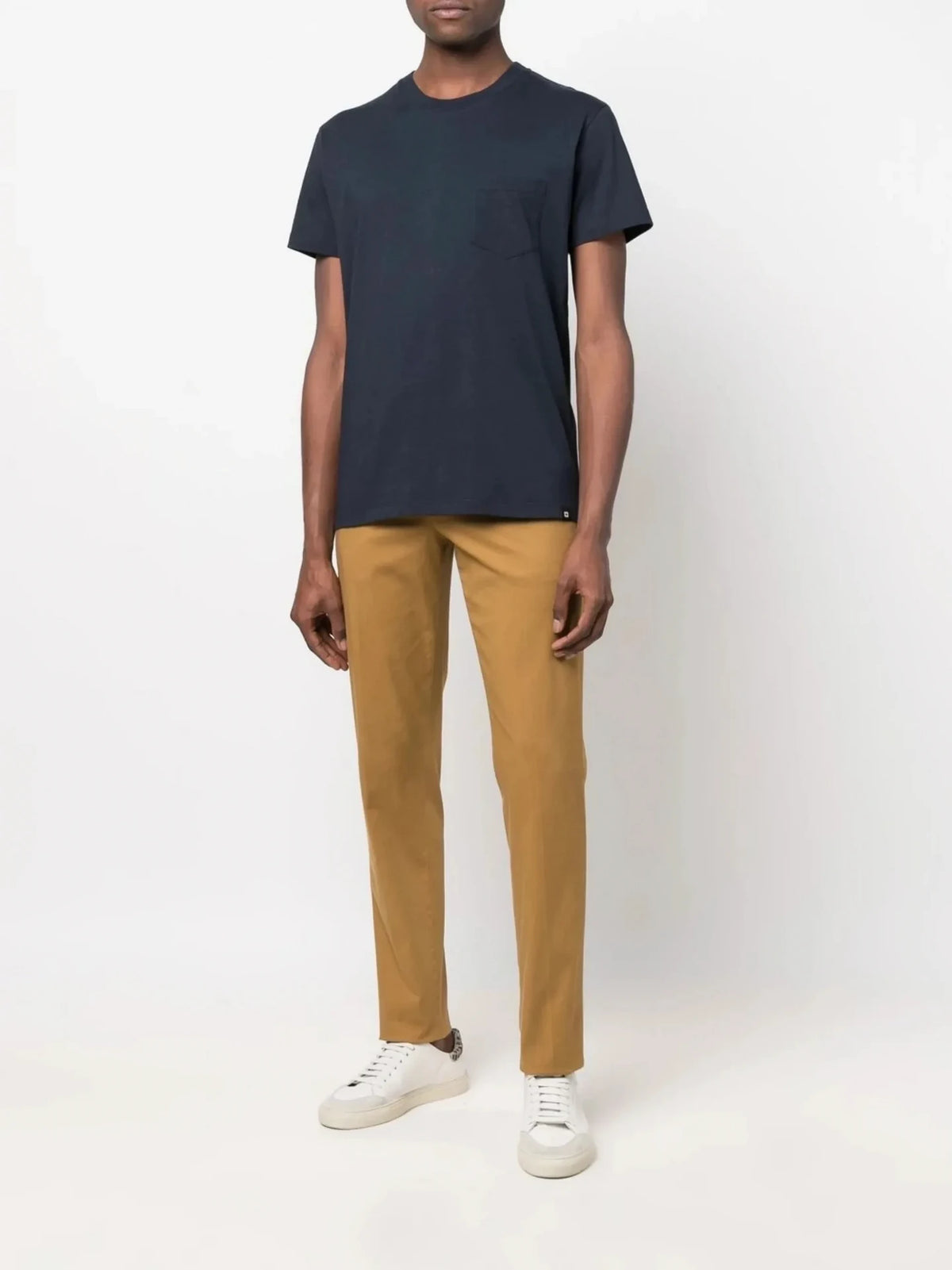 Crew Neck Navy Blue T-Shirt