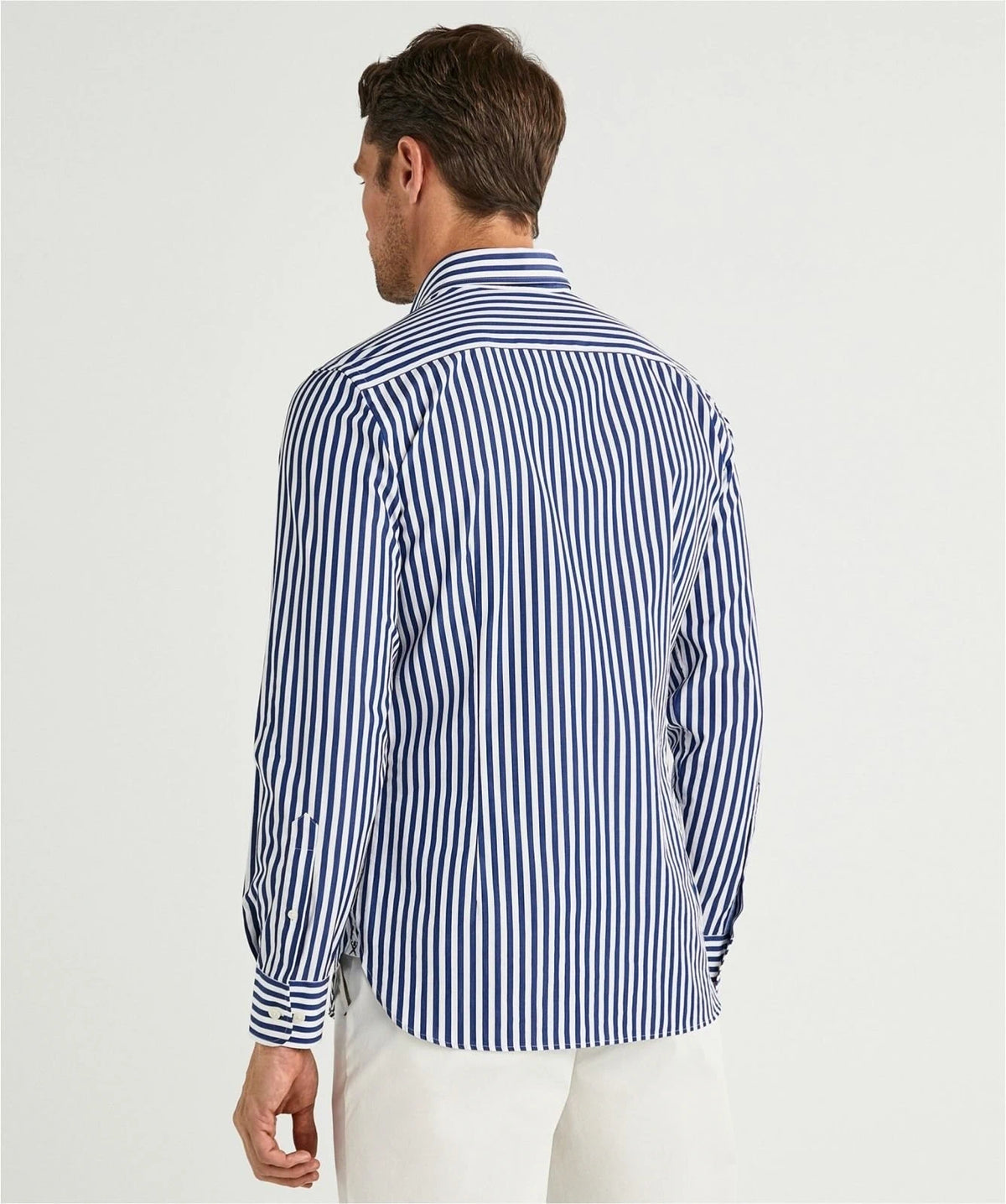 Bold Stripe White/Blue Shirt