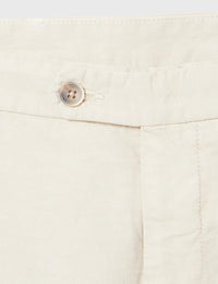 Cotton Linen Grey Shorts