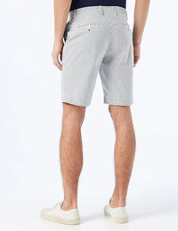 Chambray Stripe Blue Shorts