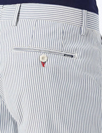 Chambray Stripe Blue Shorts