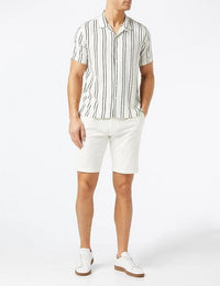 Knit Drawstring White Shorts