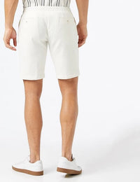 Knit Drawstring White Shorts