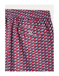 Seagulls Red Swimming Shorts
