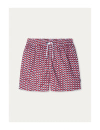 Seagulls Red Swimming Shorts