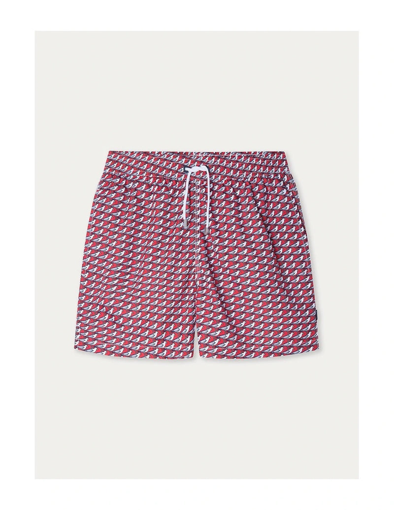 Seagulls Red Swimming Shorts